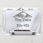 Save the Date einladen von preiswerten Monogrammen (Vorne/Hinten)