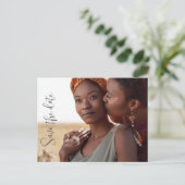 Save the Date einladende Ankündigung anpassen (Stehend Vorderseite)