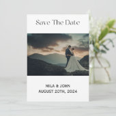 SAVE THE DATE EINLADENKARTE EINLADUNG (Stehend Vorderseite)