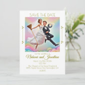 " SAVE THE DATE EINLADENKARTE FÜR DAS WEDEN " EINLADUNG (Stehend Vorderseite)