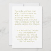 " SAVE THE DATE EINLADENKARTE FÜR DAS WEDEN " EINLADUNG (Rückseite)