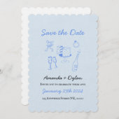 Save the Date Einladung (Vorne/Hinten)