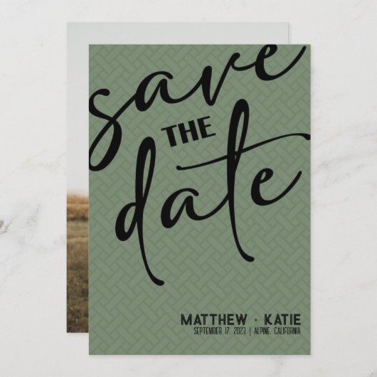 Save the Date Einladung (Vorne/Hinten)