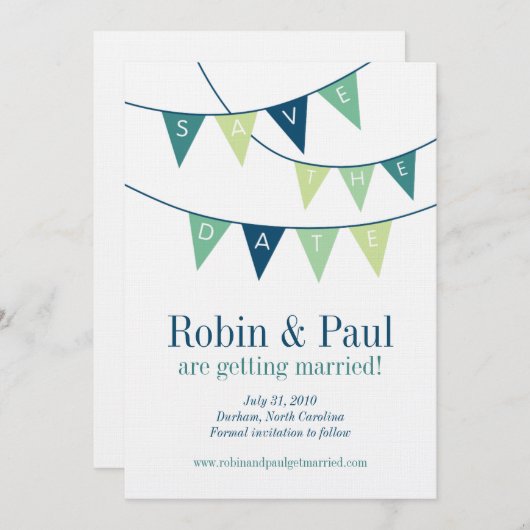 Save the Date Einladung (Vorne/Hinten)