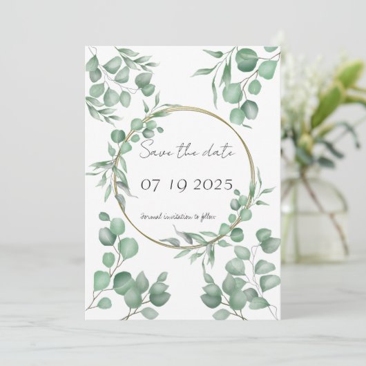 Save The Date Einladung (Stehend Vorderseite)