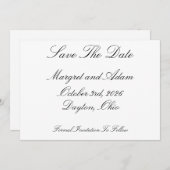 Save The Date Einladung (Vorne/Hinten)