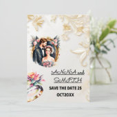 Save The Date Einladung (Stehend Vorderseite)