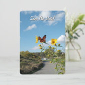 Save the Date! Einladung (Stehend Vorderseite)