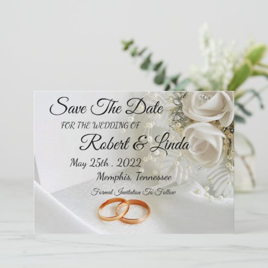 Save The Date Einladung (Stehend Vorderseite)