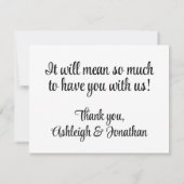 Save the Date Einladung (Rückseite)