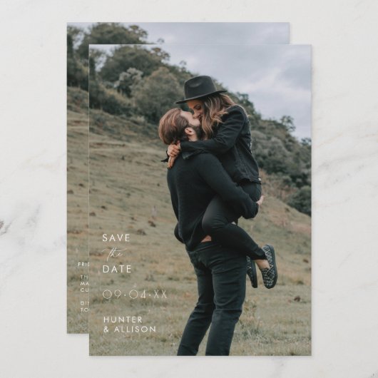 Save the Date Einladung (Vorne/Hinten)