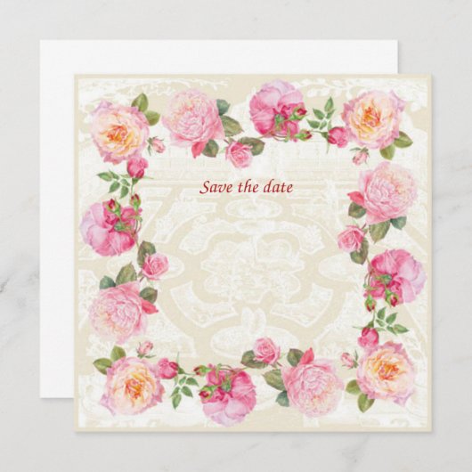 Save the Date Einladung (Vorne/Hinten)