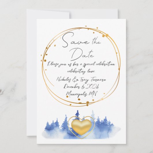 Save the Date Einladung (Vorderseite)