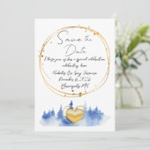 Save the Date Einladung (Stehend Vorderseite)