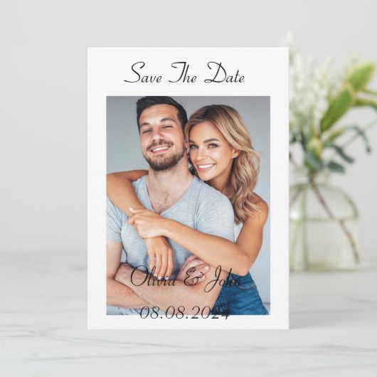 Save the Date Einladung (Stehend Vorderseite)