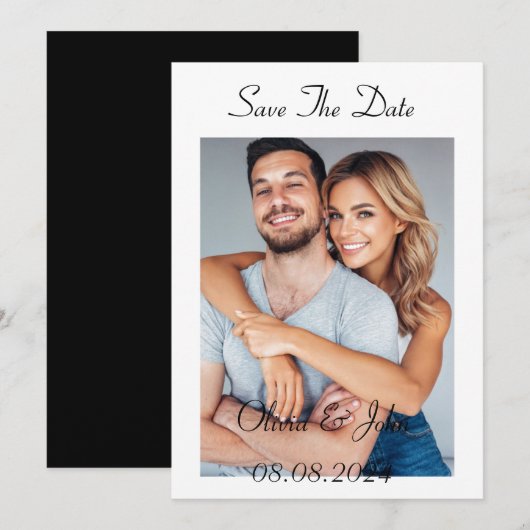 Save the Date Einladung (Vorne/Hinten)