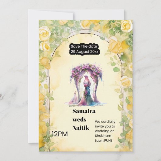 Save The Date Einladung (Vorderseite)