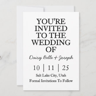 Save the Date Einladung