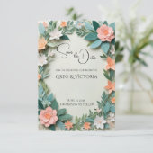 Save the Date Einladung (Stehend Vorderseite)