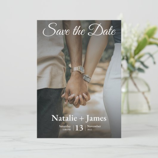 Save the Date Einladung (Stehend Vorderseite)