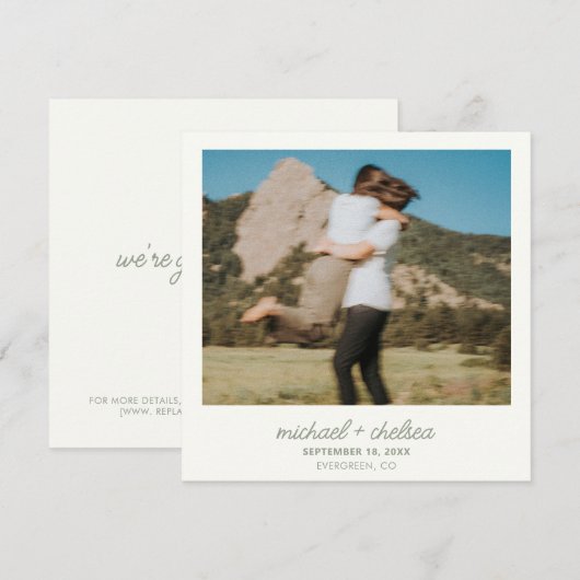 Save the Date Einladung (Vorne/Hinten)