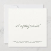 Save the Date Einladung (Rückseite)