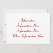 Save The Date! Einladung (Rückseite)