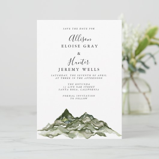 Save the Date Einladung (Stehend Vorderseite)