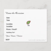Save the Date Einladung auf Postkarte (Rückseite)