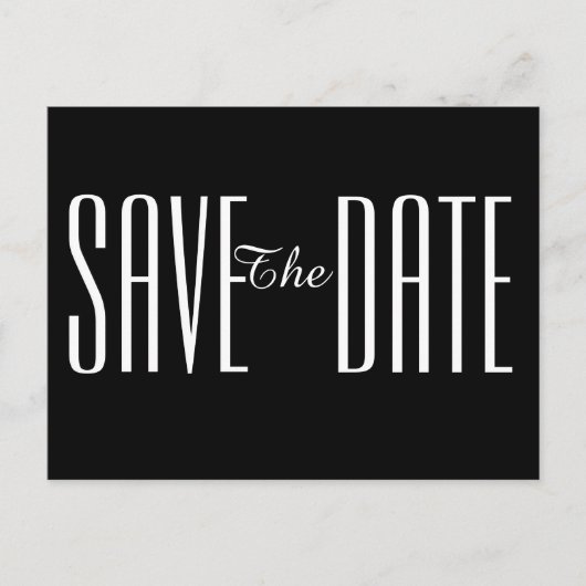 Save the Date Einladung auf Postkarte (Vorderseite)