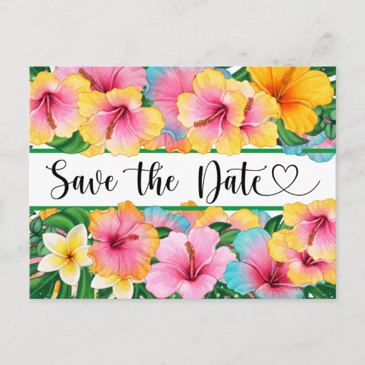 Save the Date Einladung auf Postkarte (Vorderseite)