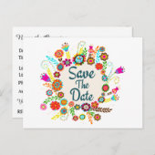 Save the Date Einladung auf Postkarte (Vorne/Hinten)