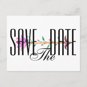 Save the Date Einladung auf Postkarte