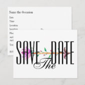Save the Date Einladung auf Postkarte (Vorne/Hinten)