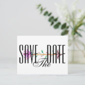 Save the Date Einladung auf Postkarte (Stehend Vorderseite)