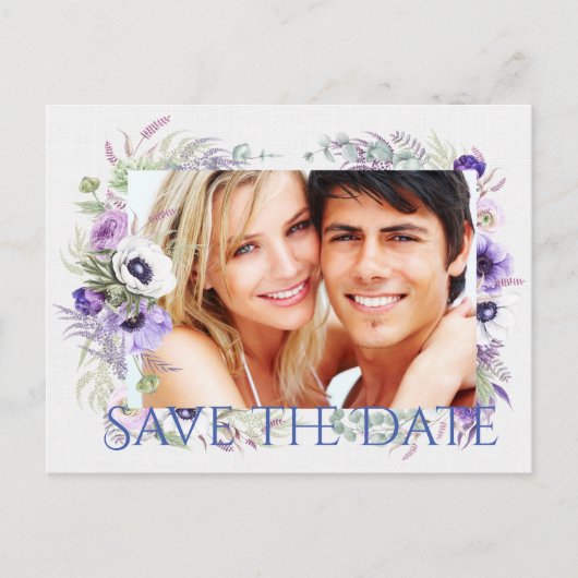 Save the Date Einladung auf Postkarte (Vorderseite)