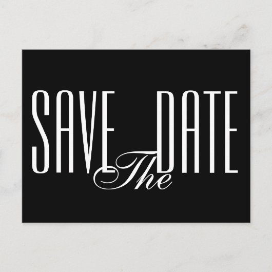 Save the Date Einladung auf Postkarte (Vorderseite)