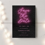 Save the Date Einladung der Neon Glow Light<br><div class="desc">Diese Save the Date-Einladung wurde für die Koordination mit unserer Black and Pink Neon Collection konzipiert und enthält Neontext auf Hintergrund-Textur. Ideal für eine lustige, neonfarbene Hochzeit. Für eine erweiterte Anpassung dieses Designs, z.B. das Ändern des Layouts, des Schriftartes oder der Textgröße, klicken Sie bitte auf den obigen Button "KENNEN"....</div>