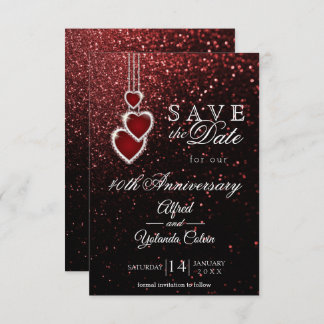 Save the Date - Einladung des Roten Glitzer