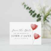 Save the Date Einladung florfarbenes Aquarell (Stehend Vorderseite)