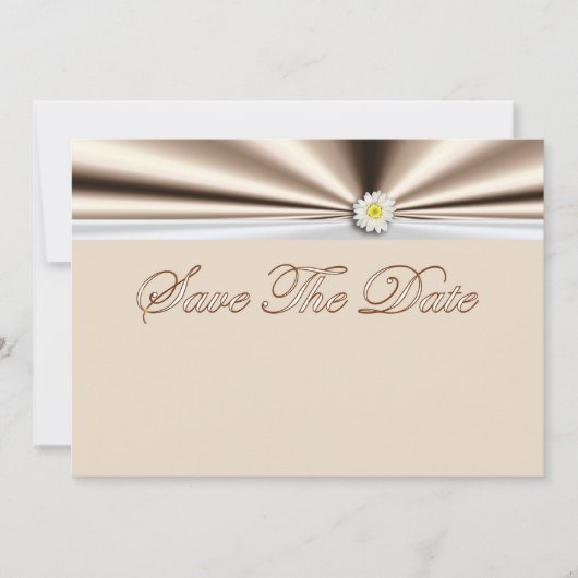 Save the Date Einladung mit Blume daisy (Vorderseite)