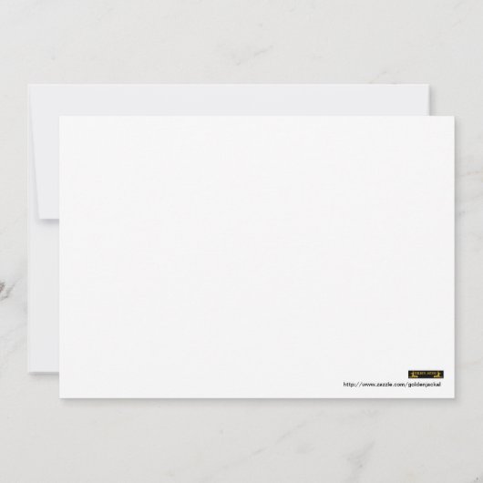 Save the Date Einladung mit Perlenband (Rückseite)