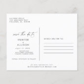 Save the Date Einladung Postkarte (Rückseite)