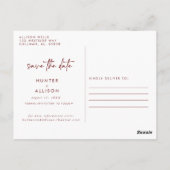 Save the Date Einladung Postkarte (Rückseite)