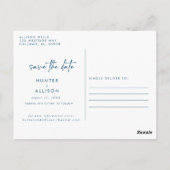 Save the Date Einladung Postkarte (Rückseite)