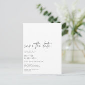 Save the Date Einladung Postkarte (Stehend Vorderseite)