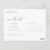 Save the Date Einladung Postkarte (Rückseite)