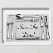 Save the Date Einladung zum Abendessen (Vorne/Hinten)
