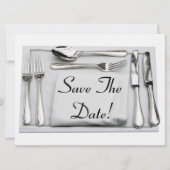 Save the Date Einladung zum Abendessen (Vorderseite)