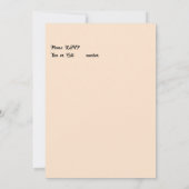 Save the Date Einladung zum Hochzeitsfeiern Peach (Rückseite)